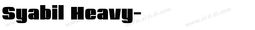 Syabil Heavy字体转换